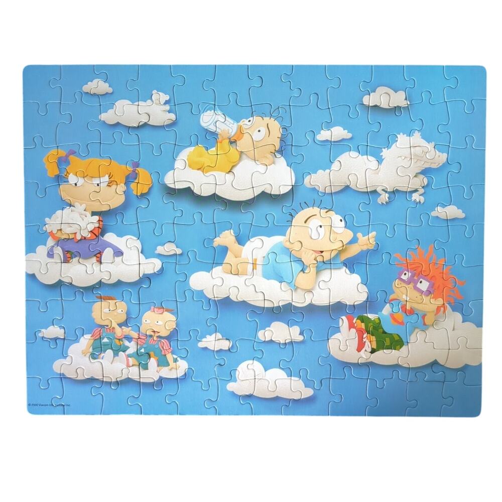 Vintage Mattel Nickelodeon Rugrats 100 Piece Jigsaw Puzzle 2000 Complete 15x11.5